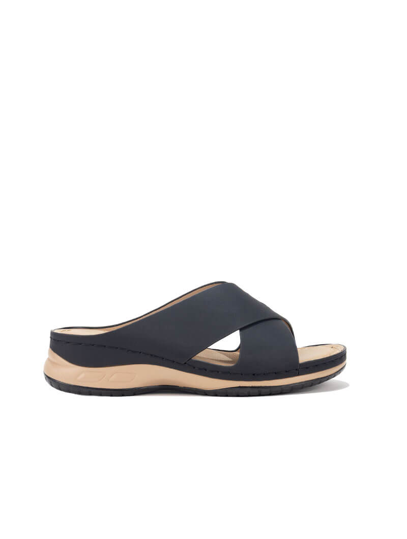 Mules à brides croisées